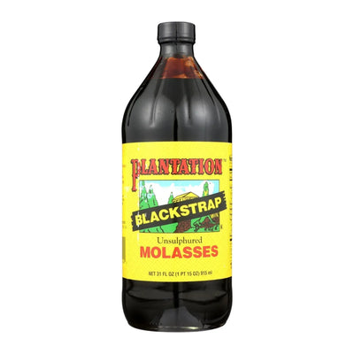 An image displaying Plantation Blackstrap Molasses Syrup - Unsulphured - Case Of 12 - 31 Ounce by Plantation