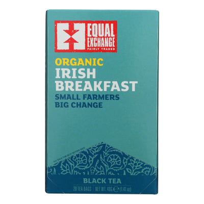 Equal Exchange Organic Irish Breakfast Tea - Irish Breakfast - Case Of 6 - 20 Bags - Orca Market