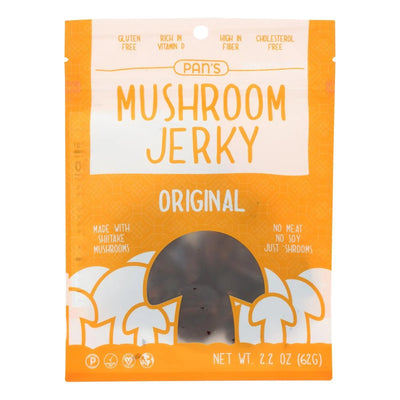 An image displaying Pan's - Mushroom Jerky Original - Case Of 6-2.2 Ounce by Pan's