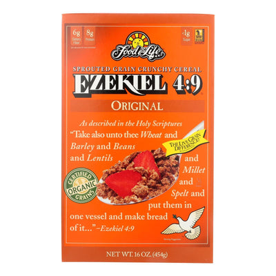 Food For Life Baking Co. Cereal - Organic - Ezekiel 4-9 - Sprouted Whole Grain - Original - 16 Oz - Case Of 6 - Orca Market