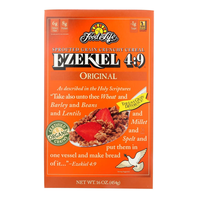 Food For Life Baking Co. Cereal - Organic - Ezekiel 4-9 - Sprouted Whole Grain - Original - 16 Oz - Case Of 6 - Orca Market