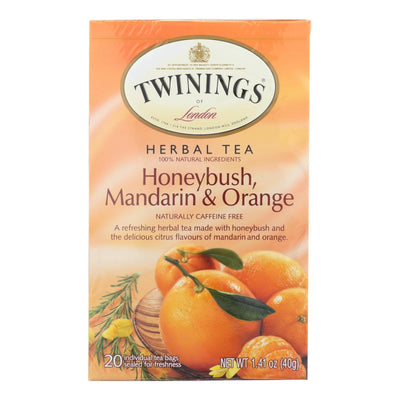 Twinings Tea Herbal Tea - Honeybush Mandarin And Orange - Case Of 6 - 20 Bags - Orca Market
