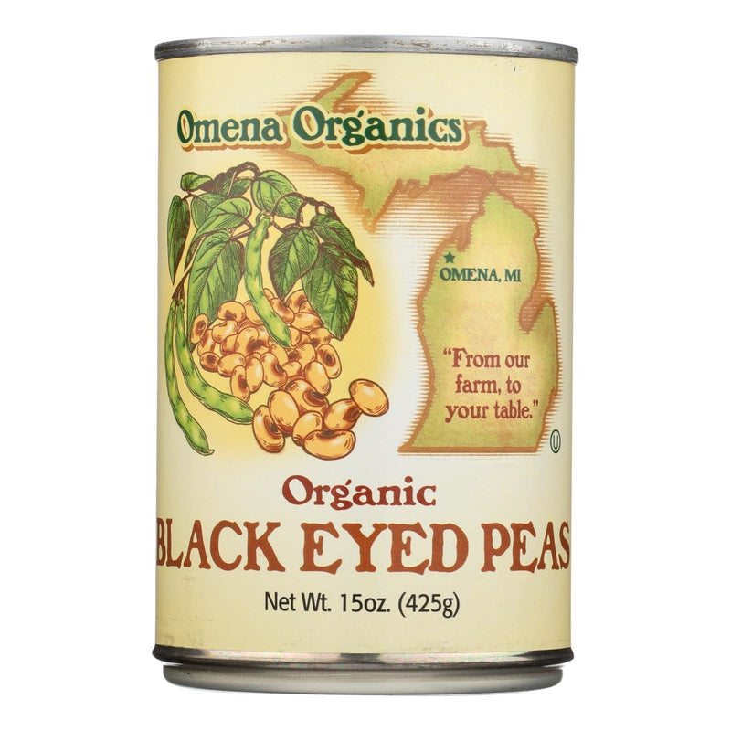 Omena Organics - Peas Black Eyed - Case Of 12 - 15 Oz - Orca Market
