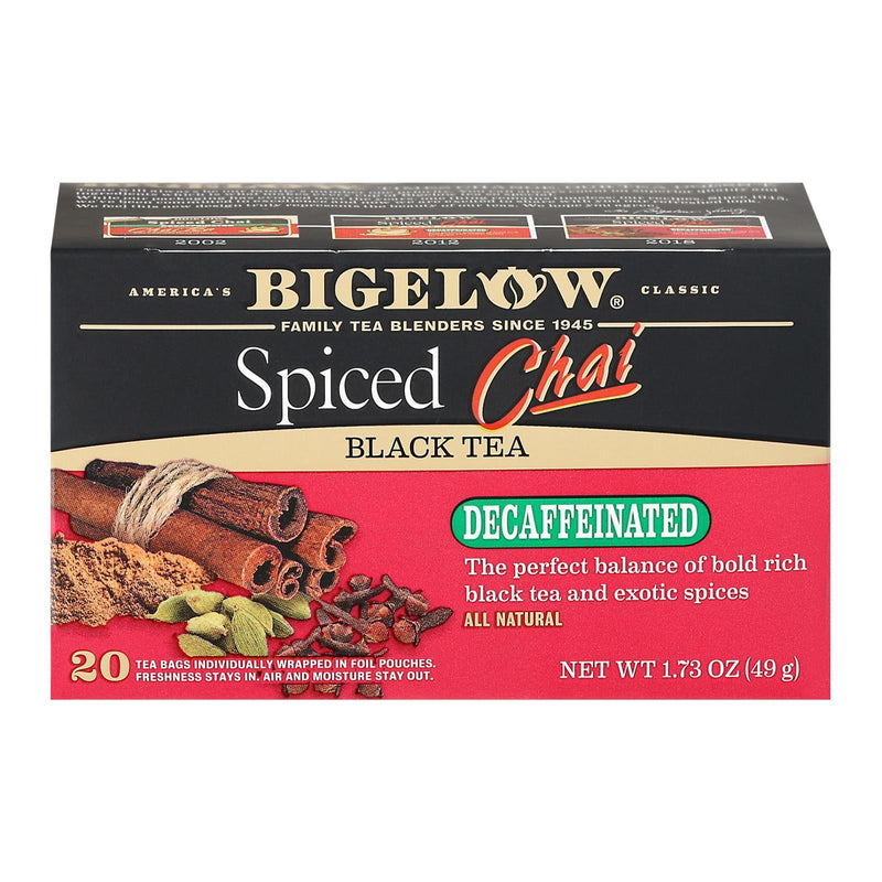 Bigelow Tea Tea - Decaf - Chai Spiced - Case Of 6 - 20 Bag - Orca Market
