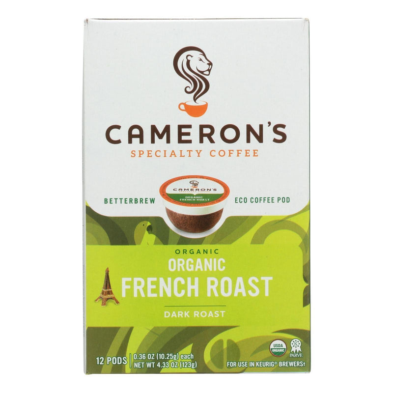 Cameron’s Specialty Coffee, Organic French Roast - Case Of 6 - 12 Ct - Orca Market