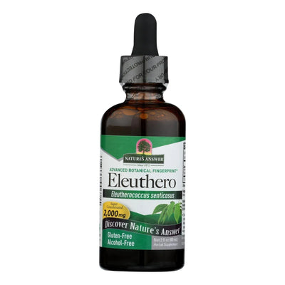 An image displaying Nature's Answer - Eleuthero Root Alcohol Free - 2 Ounce by Nature's Answer