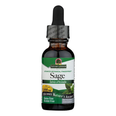 An image displaying Nature's Answer - Sage - Alcohol Free - 1 Ounce by Nature's Answer