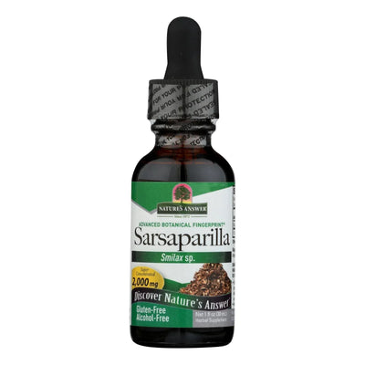 An image displaying Nature's Answer - Alcohol Free Sarsaparilla - 1 Ounce by Nature's Answer