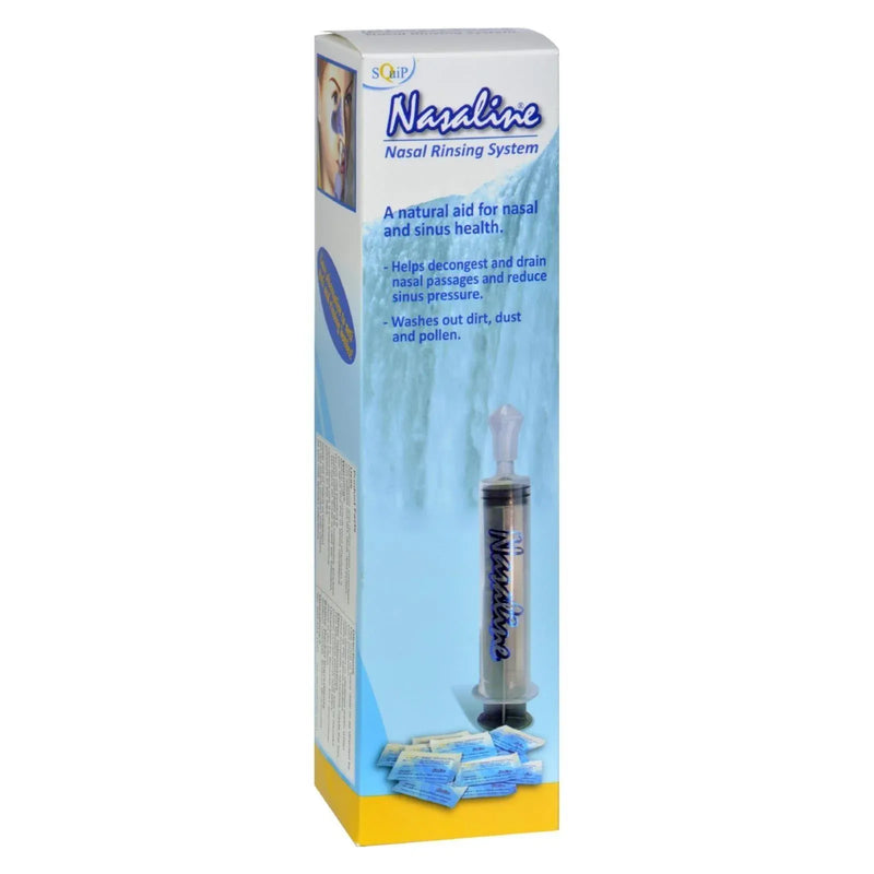 An image displaying Squip Products Nasaline Nasal Rinsing System - 1 Kit by Squip Products