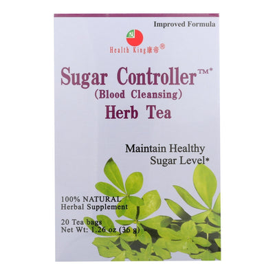 Health King Sugar Controller Blood Cleansing Herb Tea - 20 Tea Bags - Orca Market