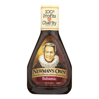 An image displaying Newman's Own Balsamic Salad Dressing - Vinegar - Case Of 6 - 16 Ounce by Newman's Own