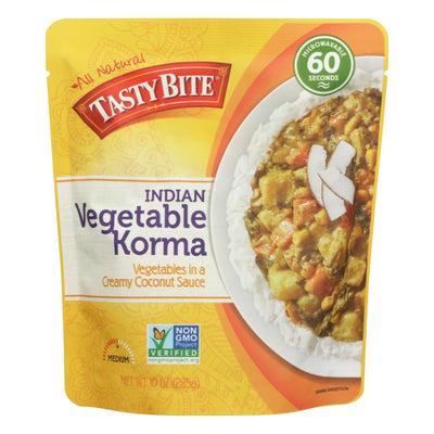 Tasty Bite Entree - Indian Cuisine - Vegetable Korma - 10 Oz - Case Of 6 - Orca Market