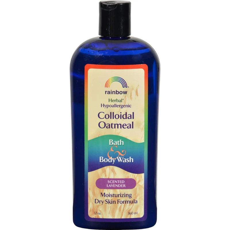 An image displaying Rainbow Research Colloidal Oatmeal Bath And Body Wash Lavender - 12 Ounce by Rainbow Research