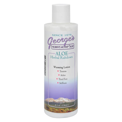 George's Aloe Vera Herbal Rubdown - 8 Fl Oz - Orca Market