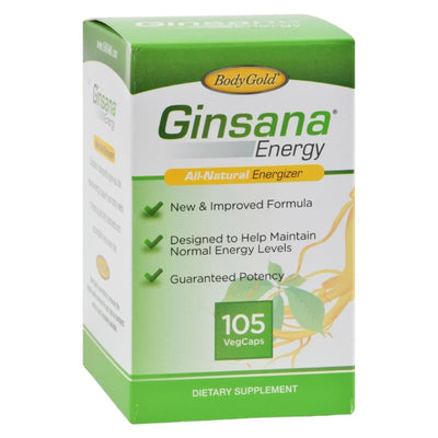 An image displaying Pharmatron Alan James Ginsana Energy - 105 Softgels by Pharmaton Natural Health Products
