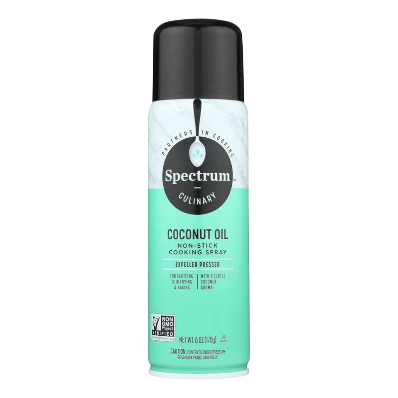 An image displaying Spectrum Naturals Coconut Spray Oil - Case Of 6 - 6 Ounce by Spectrum Naturals