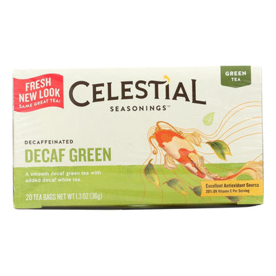 Celestial Seasonings Green Tea Caffeine Free - 20 Tea Bags - Case Of 6 - Orca Market