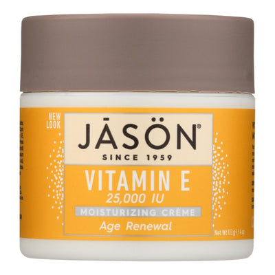 Jason Moisturizing Creme Vitamin E Age Renewal Fragrance Free - 25000 Iu - 4 Oz - Orca Market
