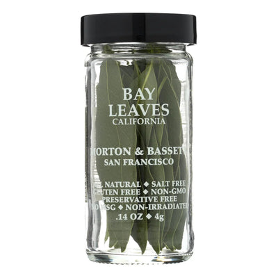 An image displaying Morton And Bassett Bay Leaves - .5 Ounce - Case Of 3 by Morton And Bassett