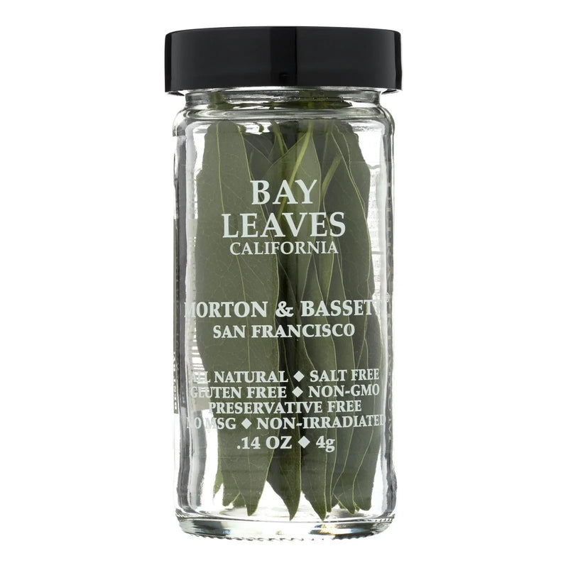 An image displaying Morton And Bassett Bay Leaves - .5 Ounce - Case Of 3 by Morton And Bassett