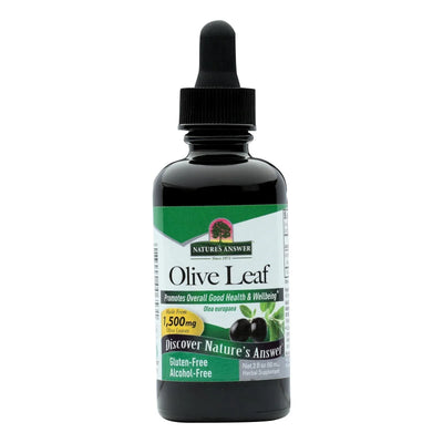 An image displaying Nature's Answer - Oleopein Olive Leaf Alcohol Free - 2 Ounce by Nature's Answer