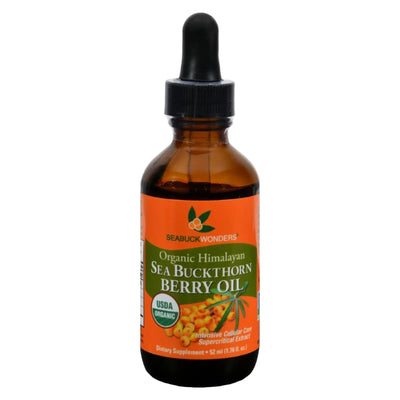 An image displaying Seabuck Wonders Organic Himalayan Sea Buckthorn Berry Oil - 1.76 Ounce by Seabuck Wonders