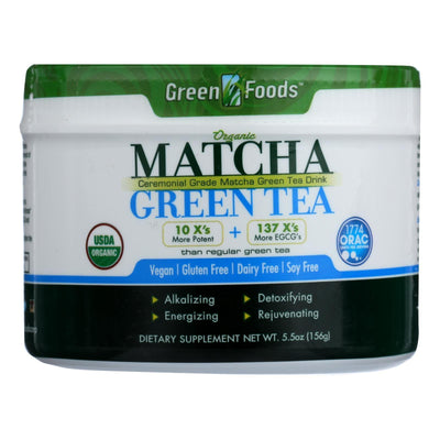 Green Foods Organic Matcha Green Tea - 5.5 Oz - Orca Market