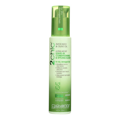 Giovanni Hair Care Products Leave In Conditioner - 2chic Avocado - 4 Oz - Orca Market