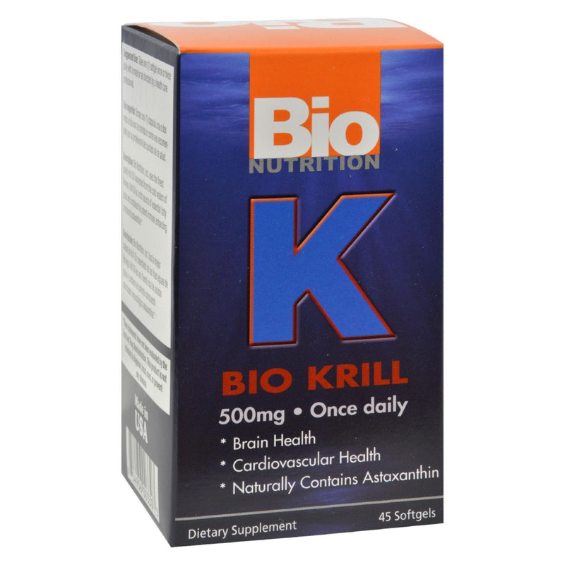 Bio Nutrition - Bio Krill 500mg - 45 Softgels - Orca Market