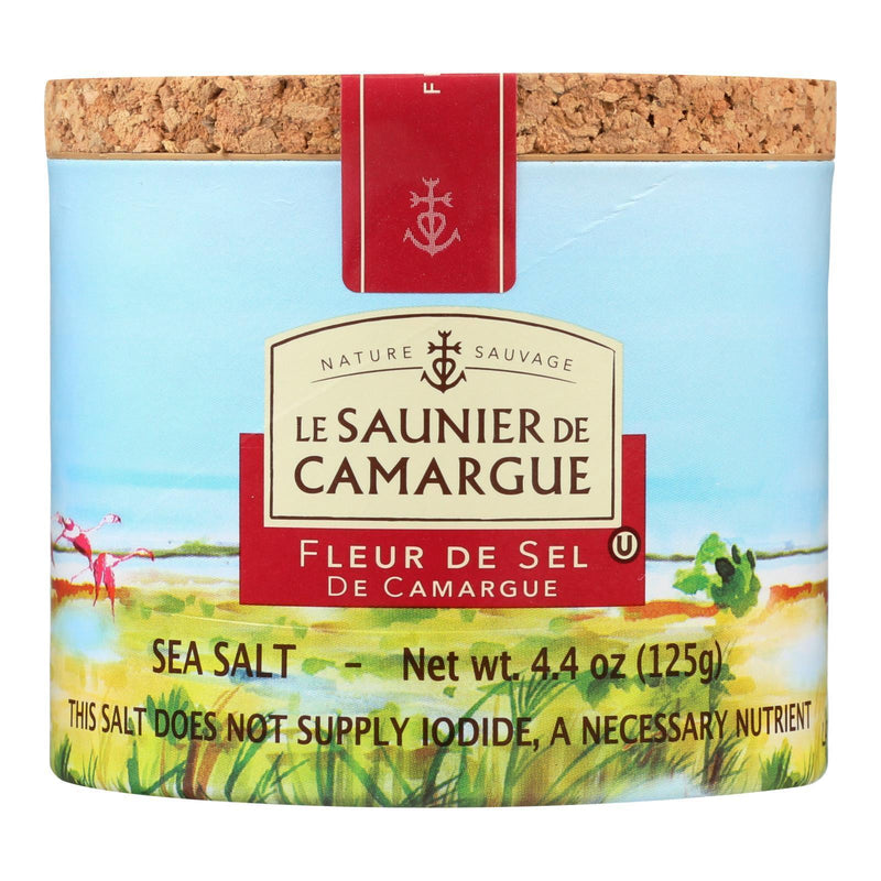 Le Saunier De Camargue French Sea Salt - Fleur De Sel - Case Of 6 - 125 Gram - Orca Market