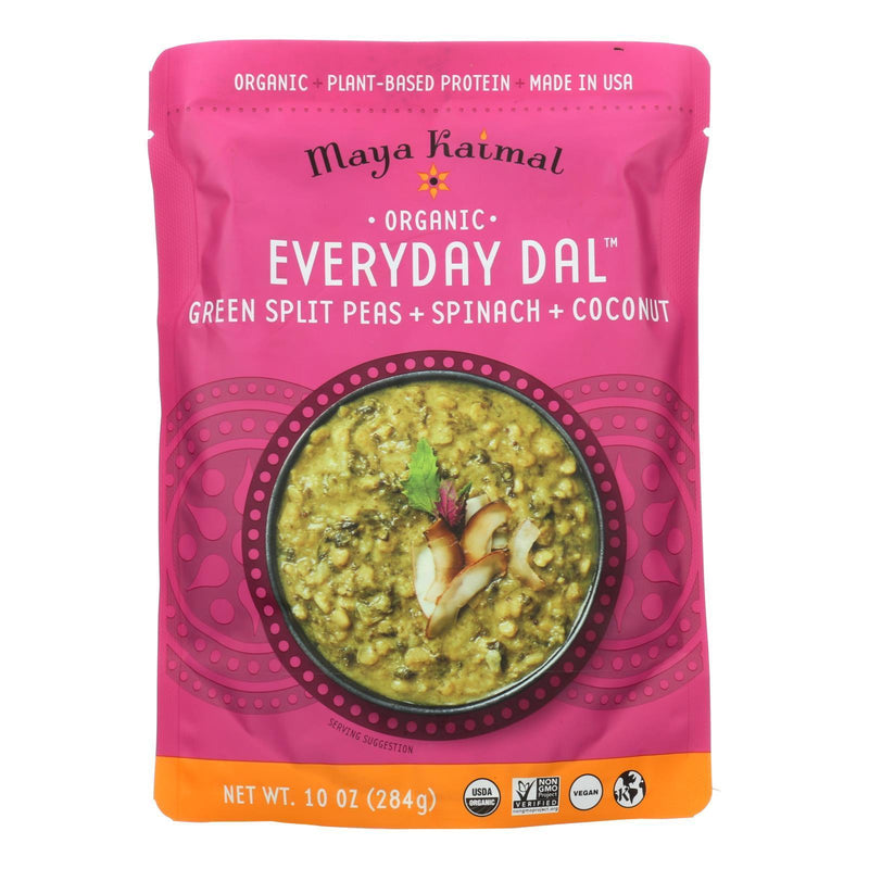 Maya Kaimal - Organic Everyday Dal - Green Split Pea Spinach Coconut - Cs Of 6 -10 Oz - Orca Market